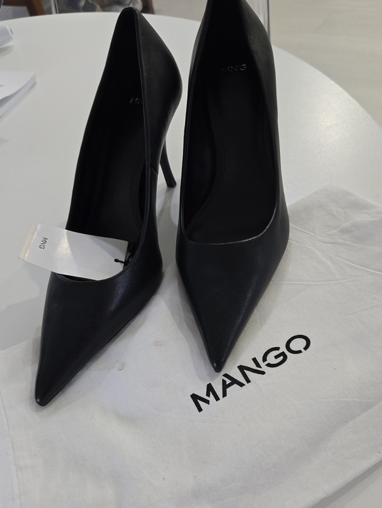 Mango Shoes - Mango Black Pointed Toe Stiletto Heels